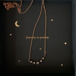 Catbird Snow Queen Diamond Necklace Rose Gold